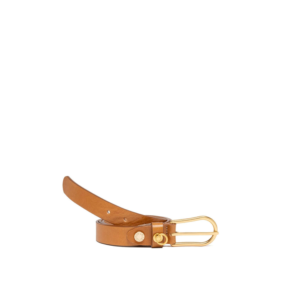 CINTURA IN PELLE 2,5 CM di Gianni Chiarini, in pelle lucida con fibbia logata, perfetta per look casual ed eleganti.