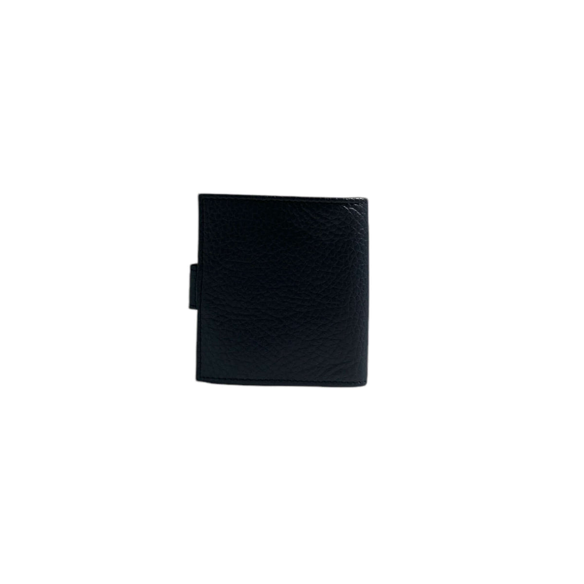 Portamonete Micron in pelle martellata nera, design elegante e funzionale per custodire le monete con stile.