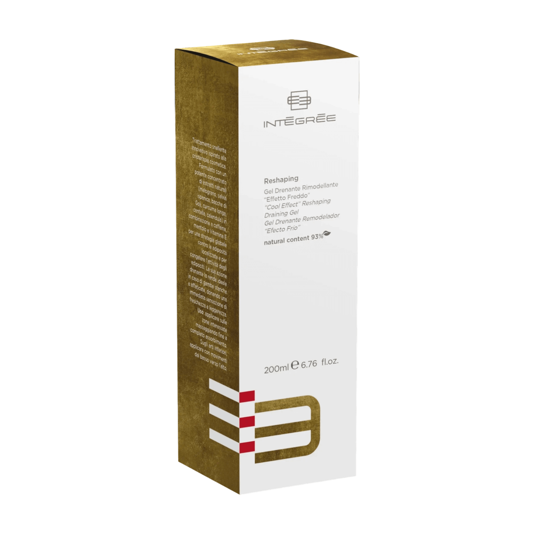 Gel Drenante Rimodellante "Effetto Freddo" in confezione da 200ml, trattamento snellente innovativo.