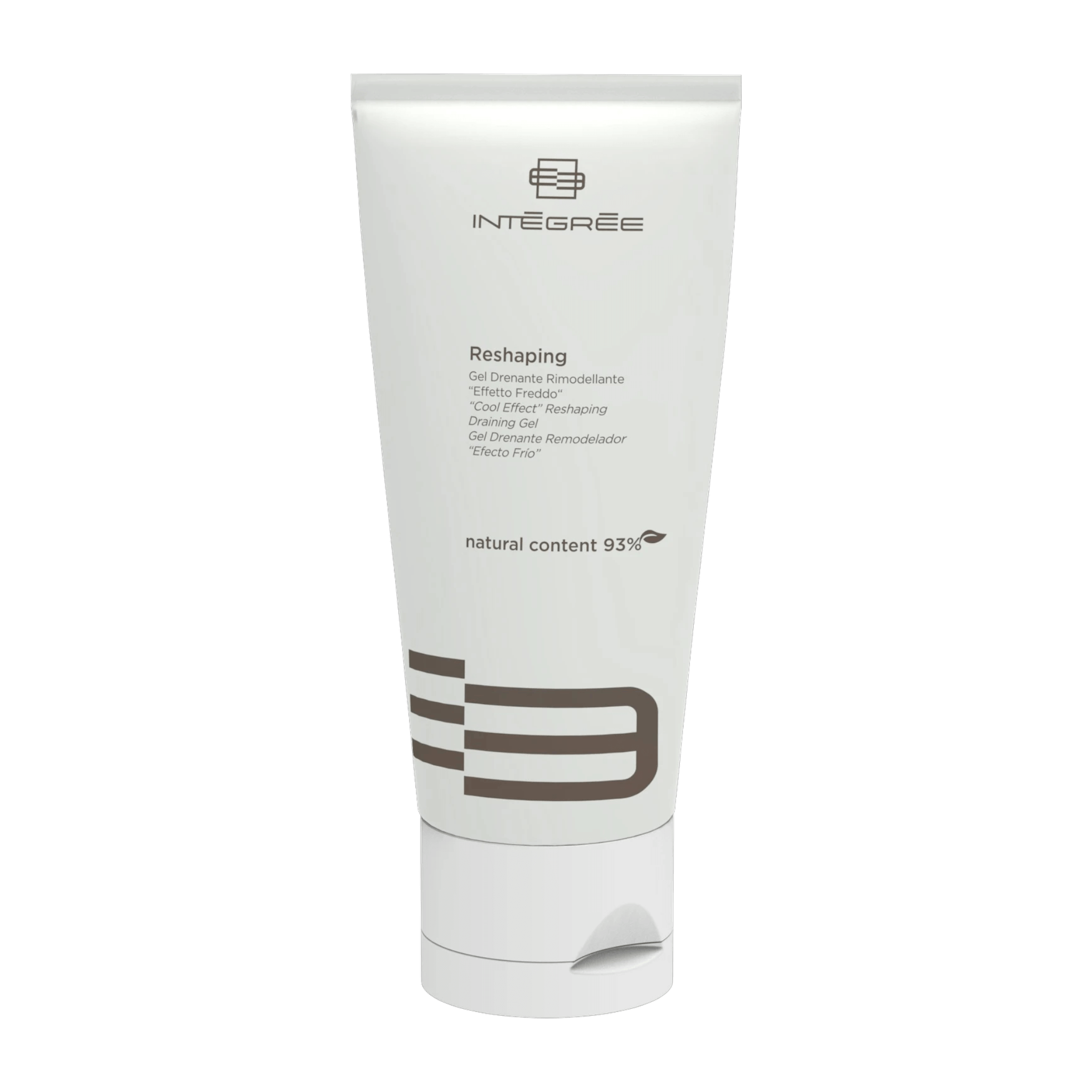 Gel drenante effetto freddo per il rimodellamento della silhouette e la riduzione dei liquidi cutanei in eccesso.